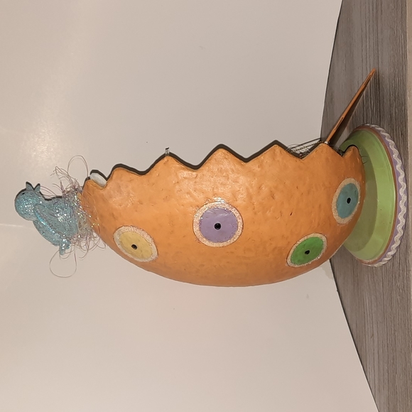 Larkspur Lane Lib Cummings Mead Tweedle Beau Bunny in Egg with Box Silvestri - Picture 5 of 8